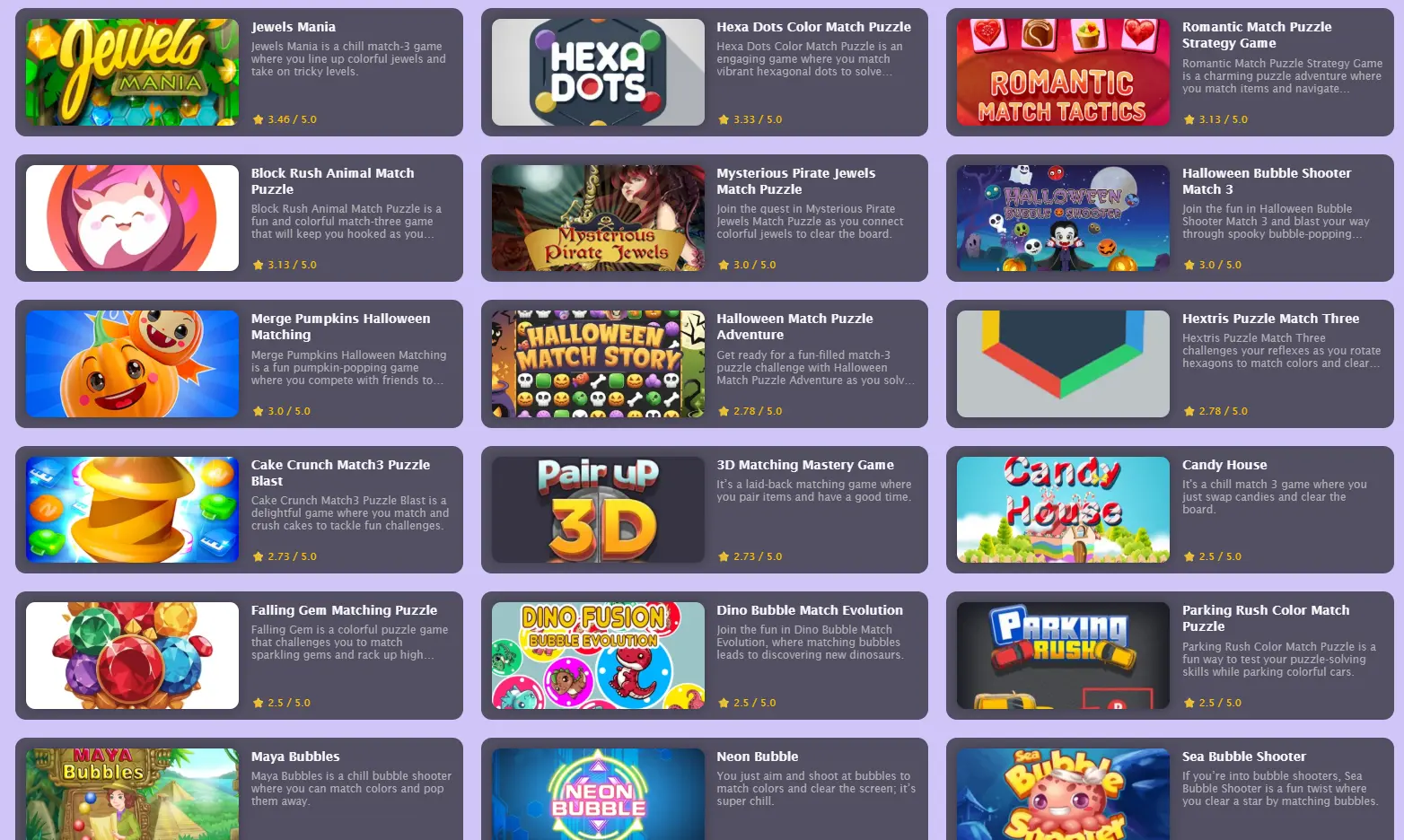 puzzle games